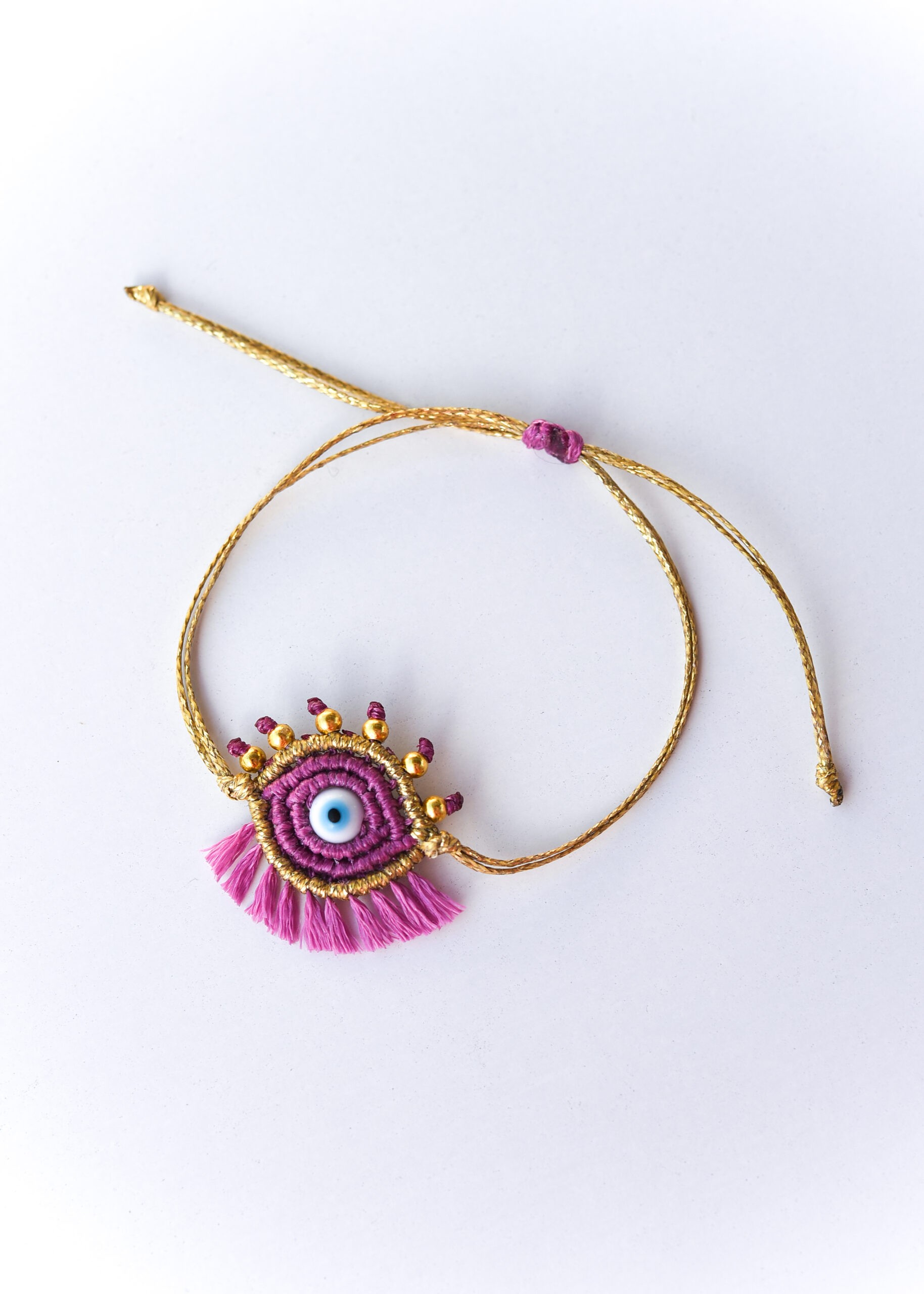 ΚΩΔ. BH_014 Magenta eye bracelet
